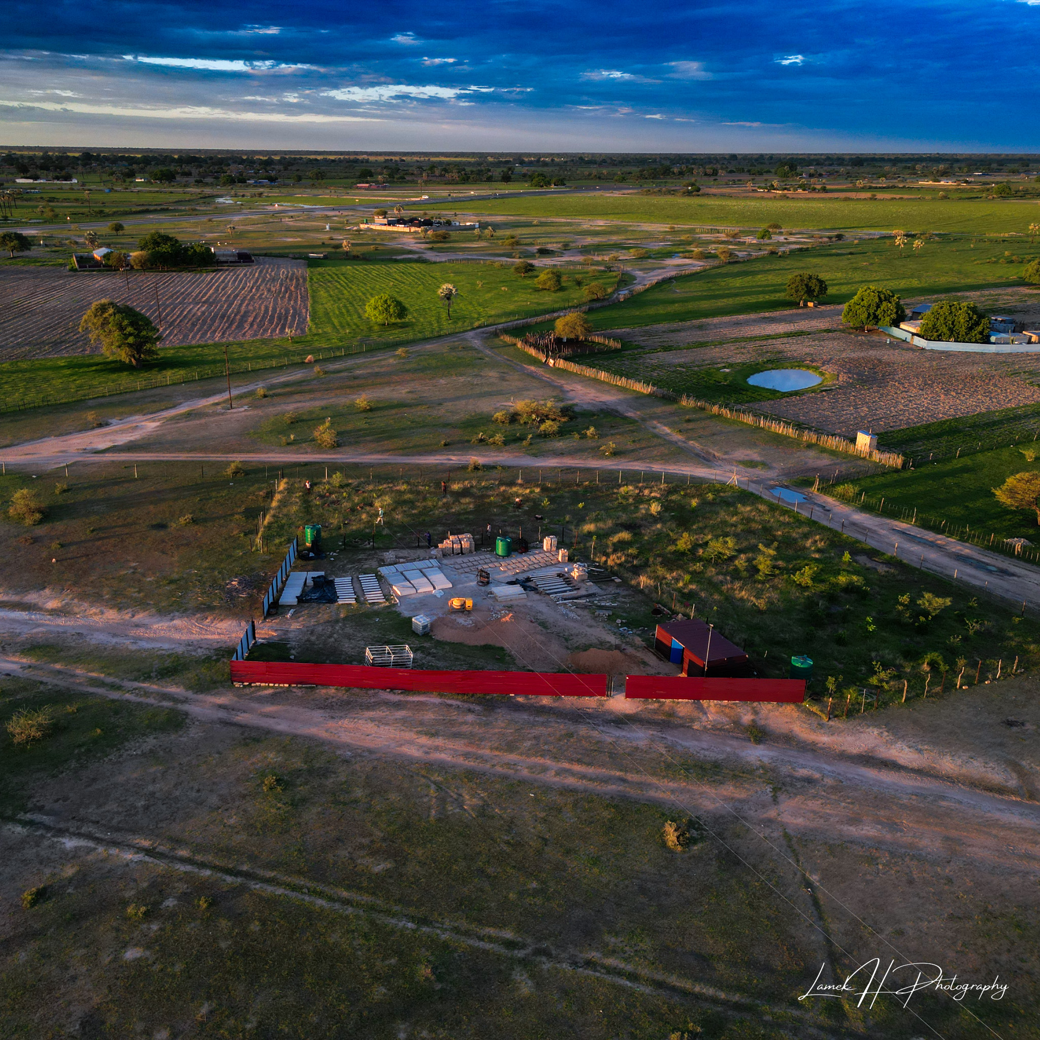 Top-down aerial shot of a winding road through the Namibian mountains